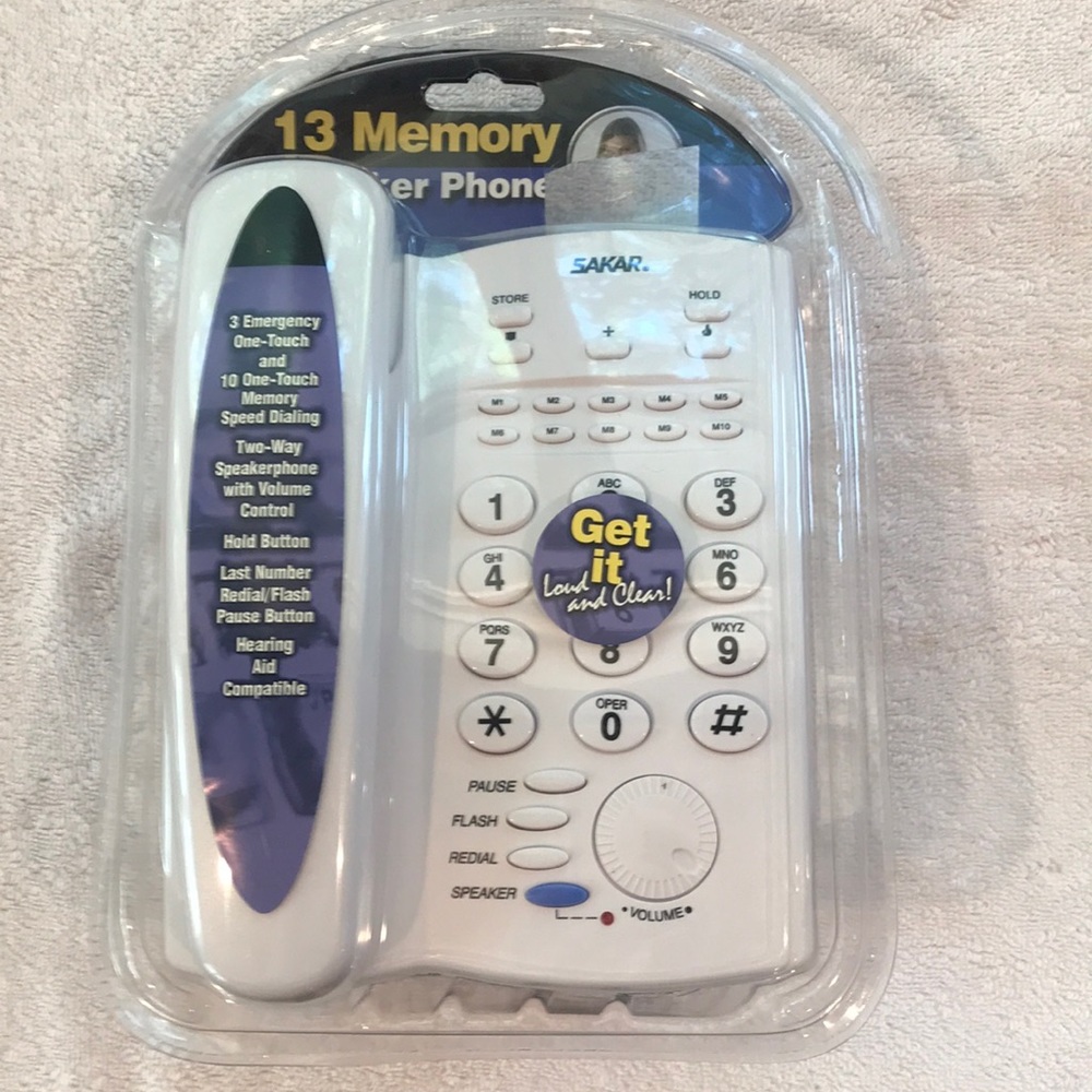 Teltek Telephone Retro Desk Speakerphone